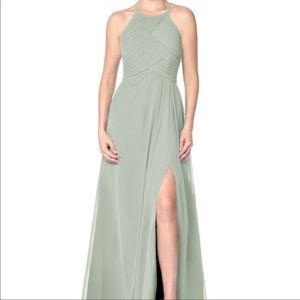 Azazie Ginger Allure dress in Silver